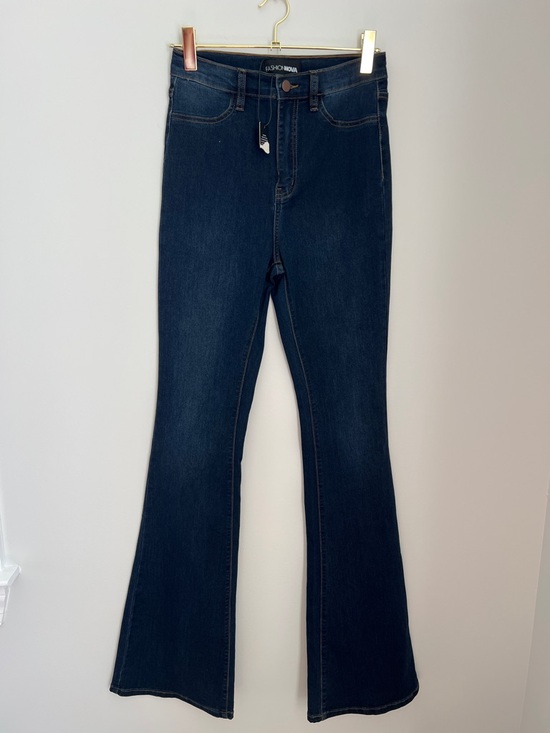 Fashion Nova Denim - Fashion Nova “Deep In My Soul” Flare Jeans Dark Denim - Women’s NWT Size 9